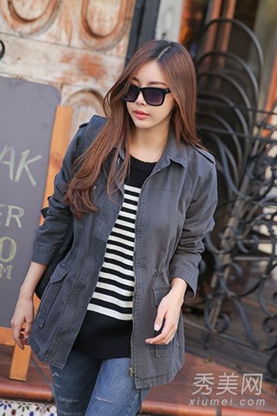 连衣裙外套时尚百搭穿着帅气休闲风格