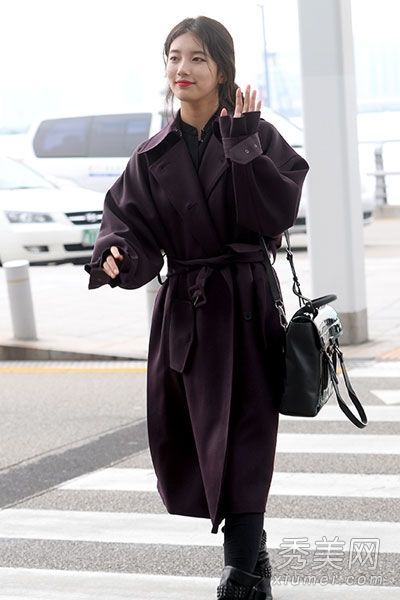 学会优雅时尚地穿韩式风衣