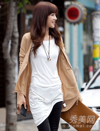 夏秋交替着装，长袖，开衫混搭