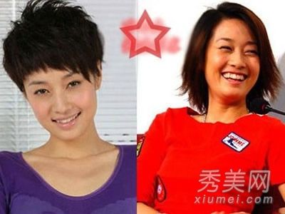 孙俪、马仪丽、王等女演员都有长发,但短发很漂亮。