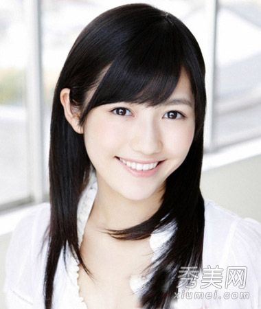 塌鼻子韩式斜刘海女孩发型设计