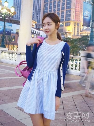 秋季紧身针织开衫,保持肉不肥