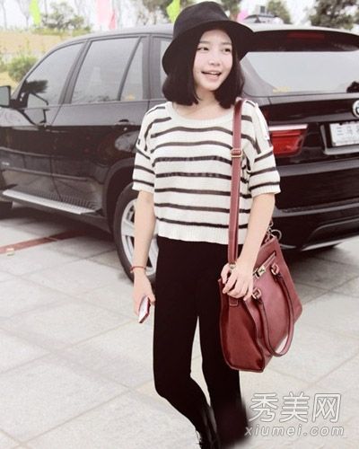 长发看起来怎么样?9齐肩长的头发像瓜子一样突出