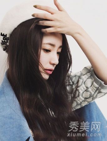圆脸也应该显示出额头9的长发淑女气质