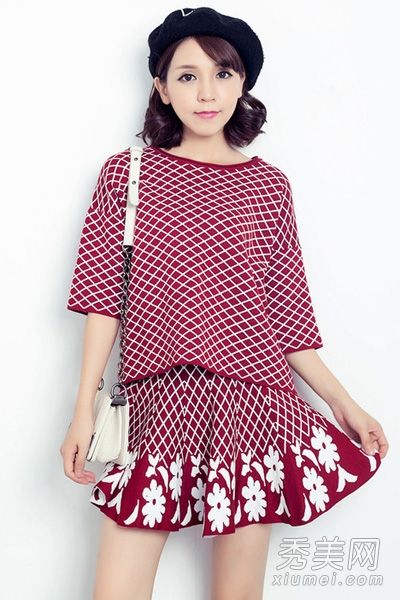 发烧格子控制秋装搭配日式和韩式