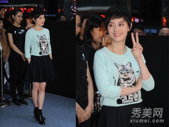 孙训示范毛衣搭配引领秋冬时尚