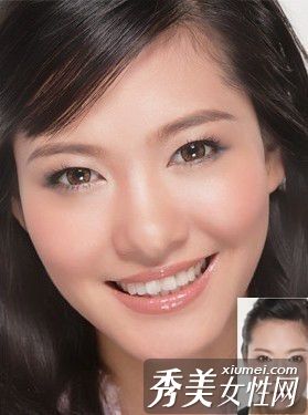 嘴唇变形实现天然情人派美化妆