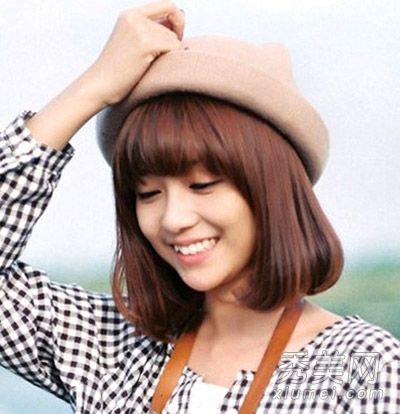 大圆脸mm要有齐肩的头发来修复颜朝的气质