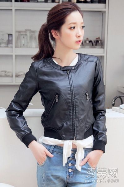 如何搭配8种黑色机车皮衣