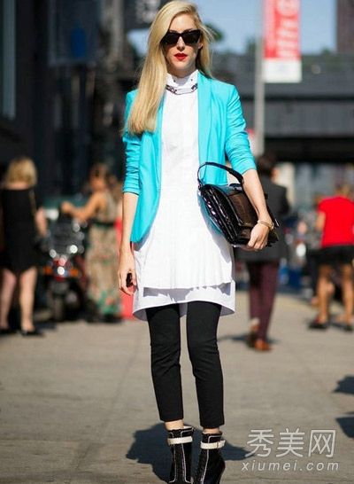 欧美风格秋装搭配，教你玩颜色搭配