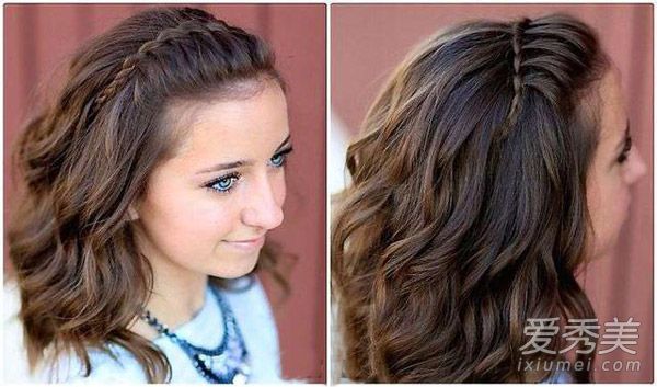 冬天,长发辫子被用于发带。谁敢说你丑?