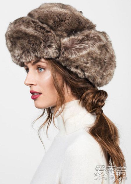保暖美容套装，搭配冬帽和发型