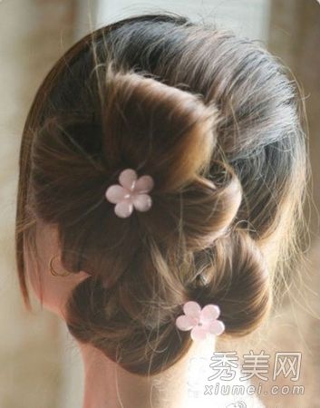 美丽的仙女花头发课程会给你一个新鲜的外观。