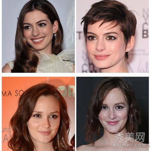 短发也有女性的味道。明星展示超级性感的短发