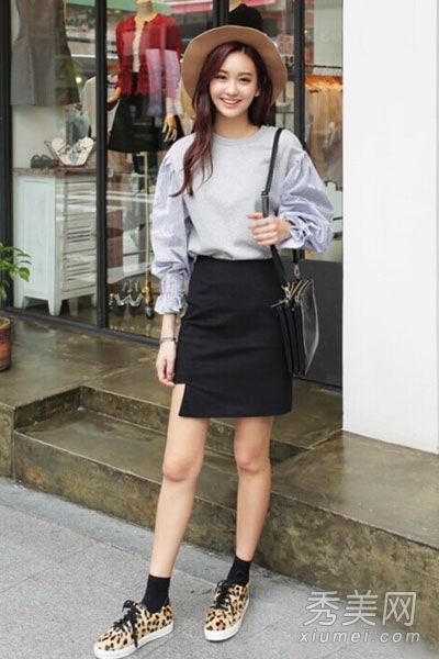 卫衣+保臀裙,创意新颖,女人味十足