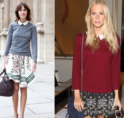 欧美的示范毛衣充满了大气