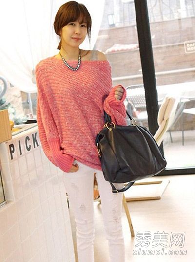 韩范,2012年流行的毛衣,简单的结构非常漂亮。
