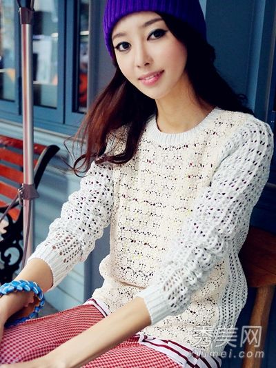 推荐秋季打底毛衣蕾丝编织的浪漫