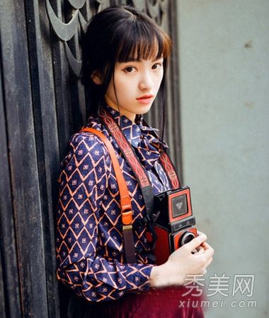 圆脸长发领带好看简单的领带头发如何清爽薄