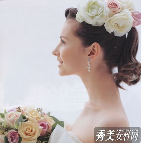 花新娘非凡发型的美