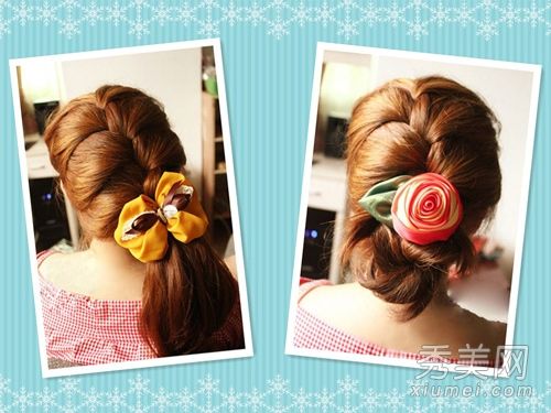 适合学生的马尾辫发式展示了一种年轻活泼的感觉。