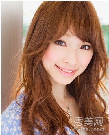 方形脸适合清新长卷发塑料时尚美容