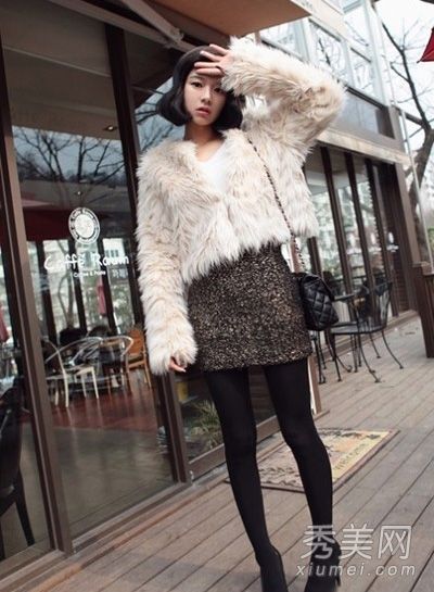 冬天穿马裤性感迷人。