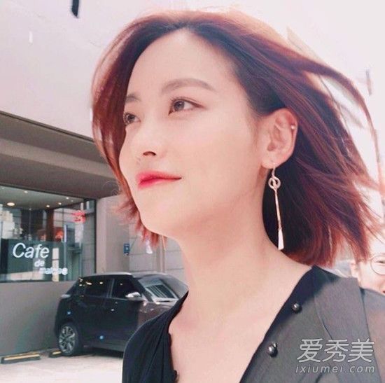 名人发型:韩国女演员的短发被小脸蛋迷住了吗?