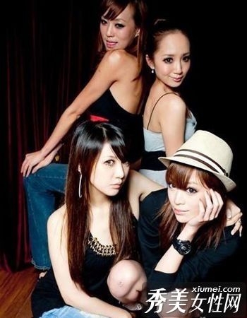 台湾辣妹性感迷人夜总会发型