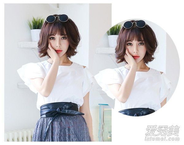 波浪头适合什么样的脸?简单的刘海更通用。