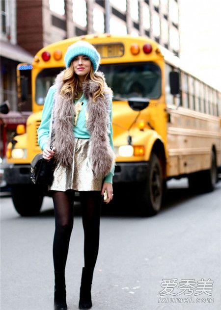 如何戴针织帽子在冬天看起来最好