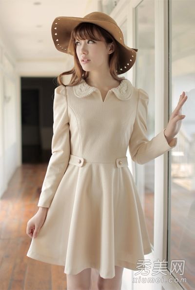 泡泡袖蓬松连衣裙梨形搭配好产品