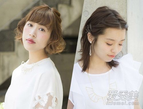 如何系短发简单好看2 diy防秋老虎