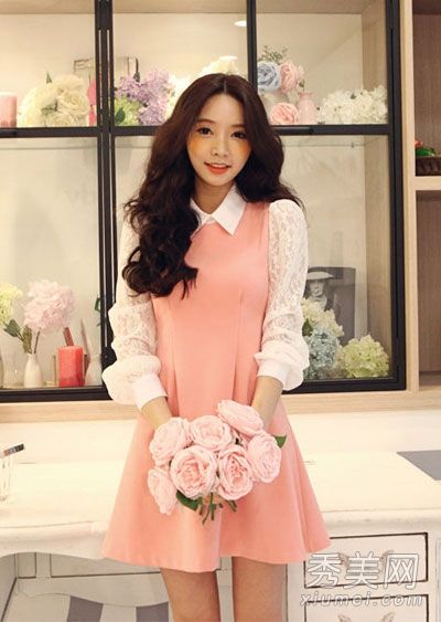 中秋晚会的服装或超短裙甜美清新