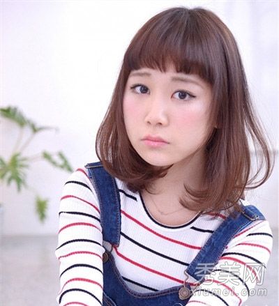 圆脸适合波波头时尚瘦脸变可爱妹妹