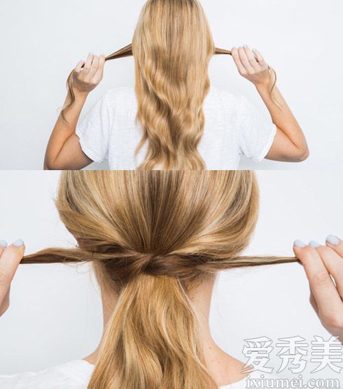 八张图片分享了简单实用的扎头发技巧。