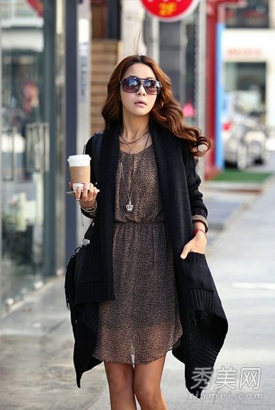 深秋针织衬衫搭配分析