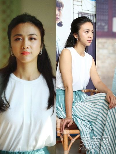 学习汤唯的白色夹克和半身裙