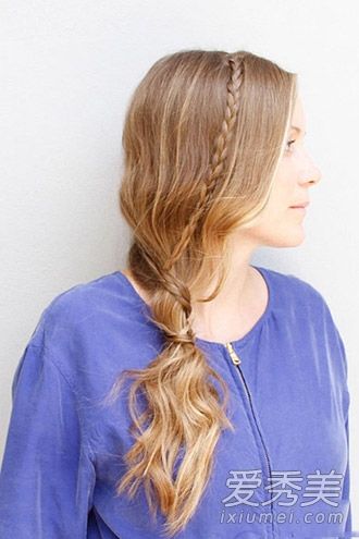 最优雅的侧扎法是侧低马尾扎法图