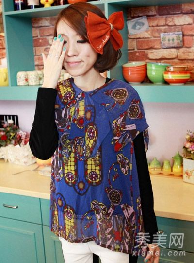 2013春季新款第一次看到雪纺夹克推荐