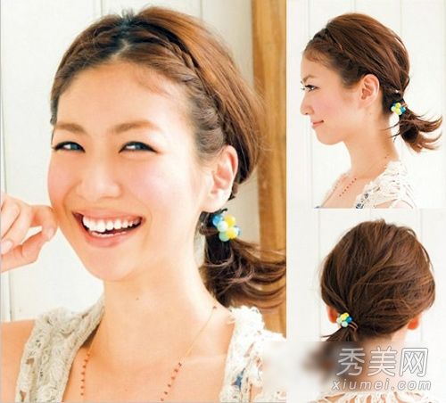 如何让刘海看起来更好2甜美清爽的头发制作教程