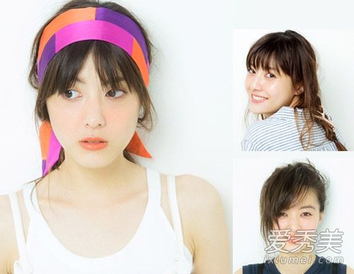 热浪来袭时,学生们扎着马尾辫抵御高温。