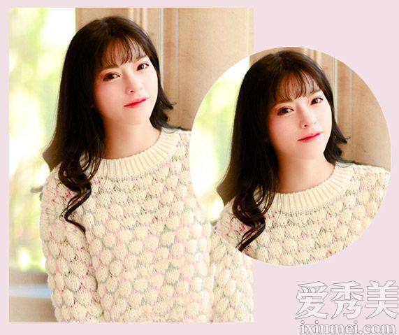 鸭蛋脸女孩适合长发图片9甜美增添气质