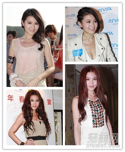 御宅族女神周秀娜展示肉圆脸适合发型