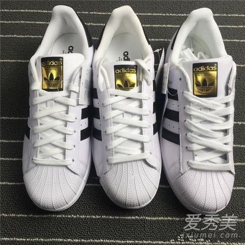 如何辨别阿迪达斯三叶草壳头的真假黑色标记