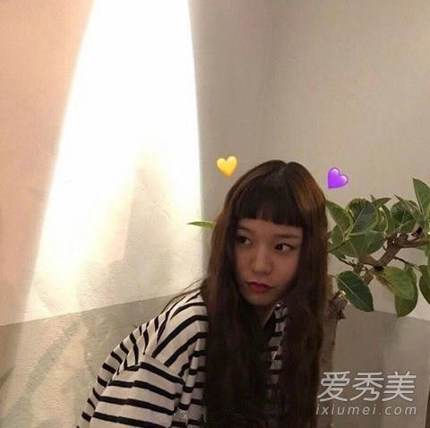 二次元刘海和长发照片韩国女孩都疯狂地去剪!