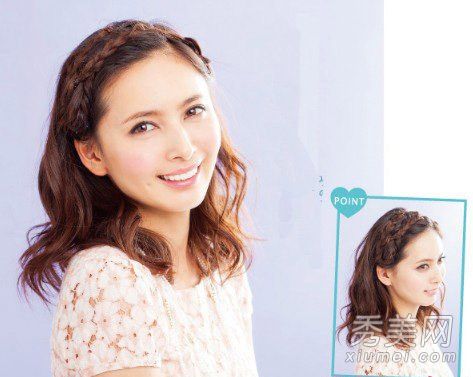 如何绑公主辫子的齐肩长发