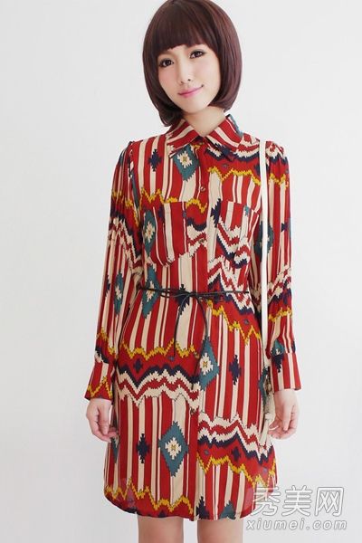 衬衫裙彰显春季时尚和西装风格及前卫