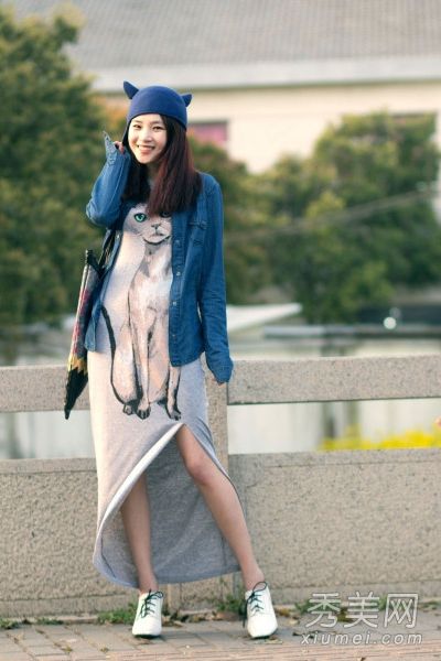 脱掉迷你裙，性感的开衩长裙会很受欢迎