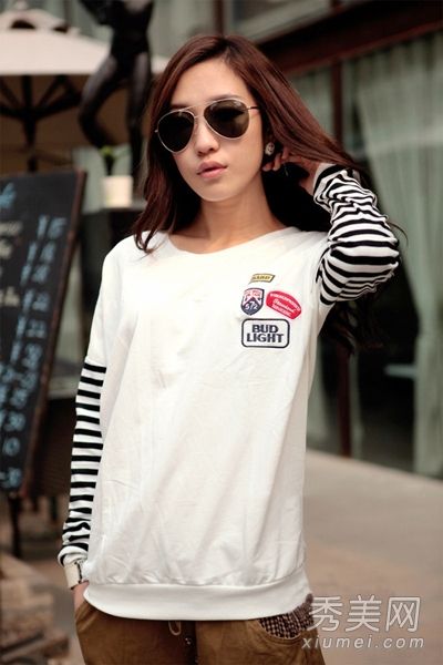 韩版服装搭配图片魏服装穿着充满活力